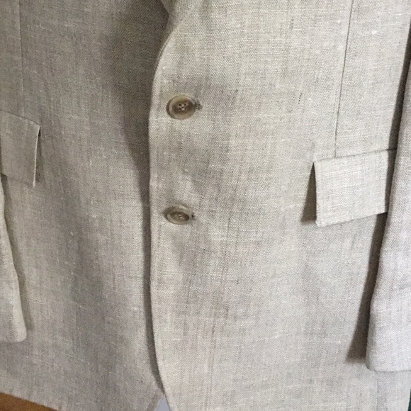 David Hunter Beige Linen Sportcoat - Picture 3 of 8